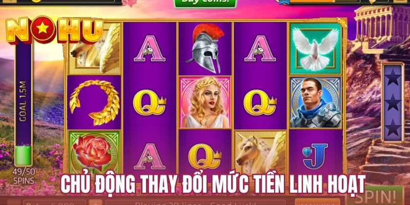 Chủ động thay đổi mức tiền linh hoạt