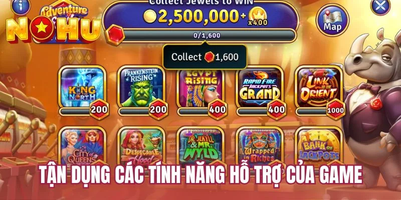 Tận dụng các tính năng hỗ trợ của game
